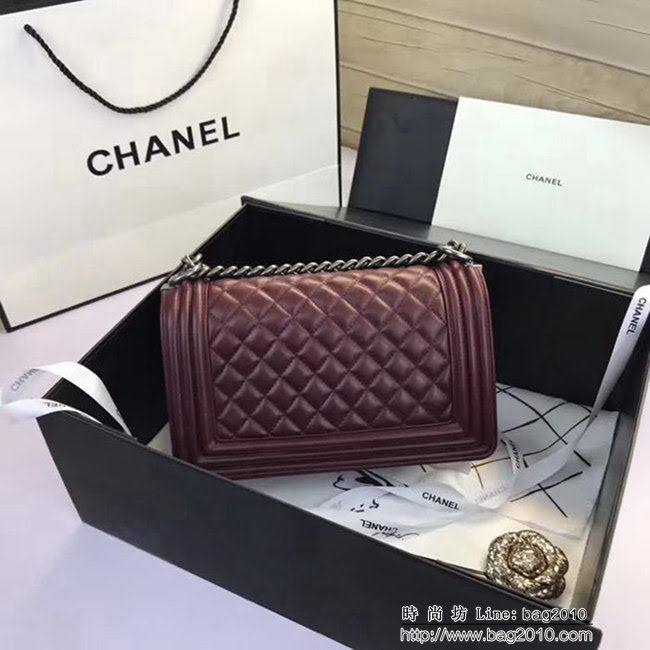 香奈兒CHANEL A67086菱格原版羊皮單肩斜挎鏈條包 DSC2085